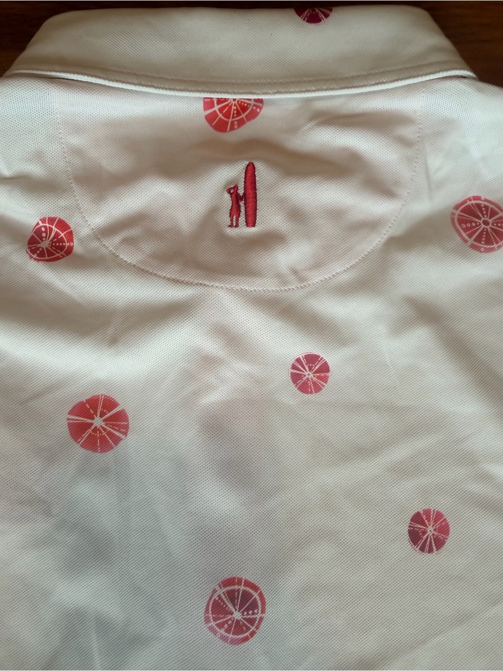 Johnnie-O Frederick Medallion Funky Buddha Polo Shirt Performance Active Golf L - Picture 5 of 12